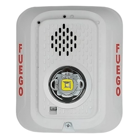Sirena con Lámpara LED Estroboscópica - Notificación | LECOSYS