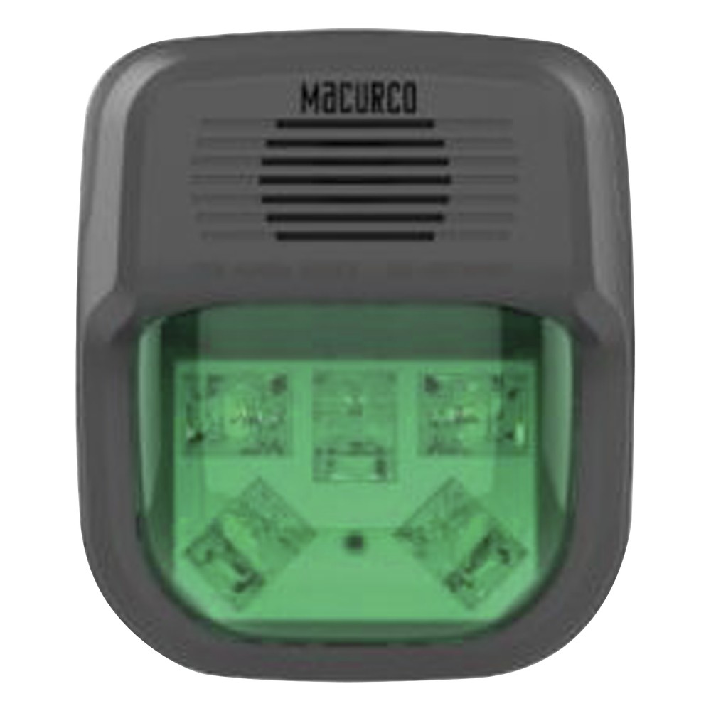 Sirena Estrobo Color Verde Para Paneles y Detectores Macurco