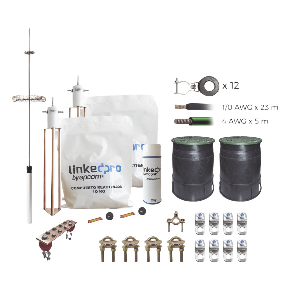 Kit Pararrayo LINKEDPRO con Accesorios de | LECOSYS