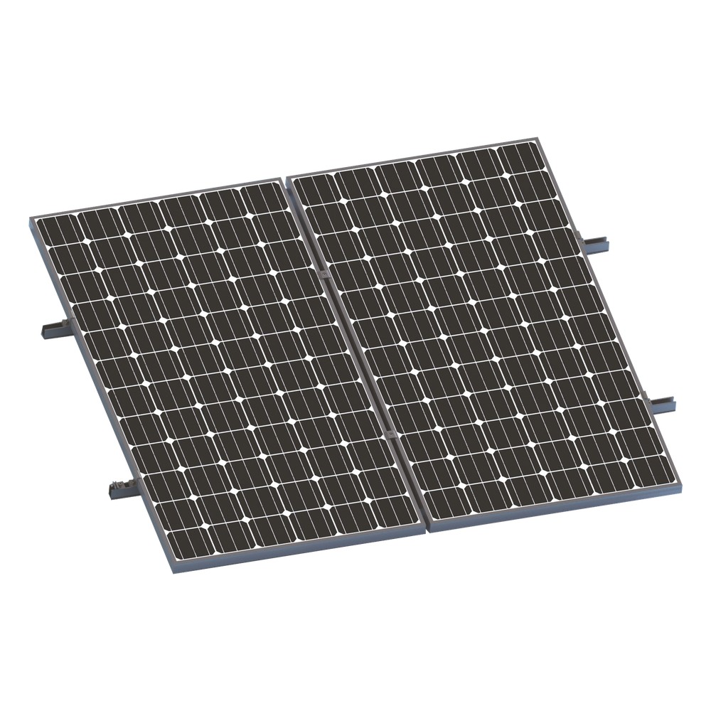 Kit De Minirieles Para Panel Solar Arreglo 1X2 | LECOSYS