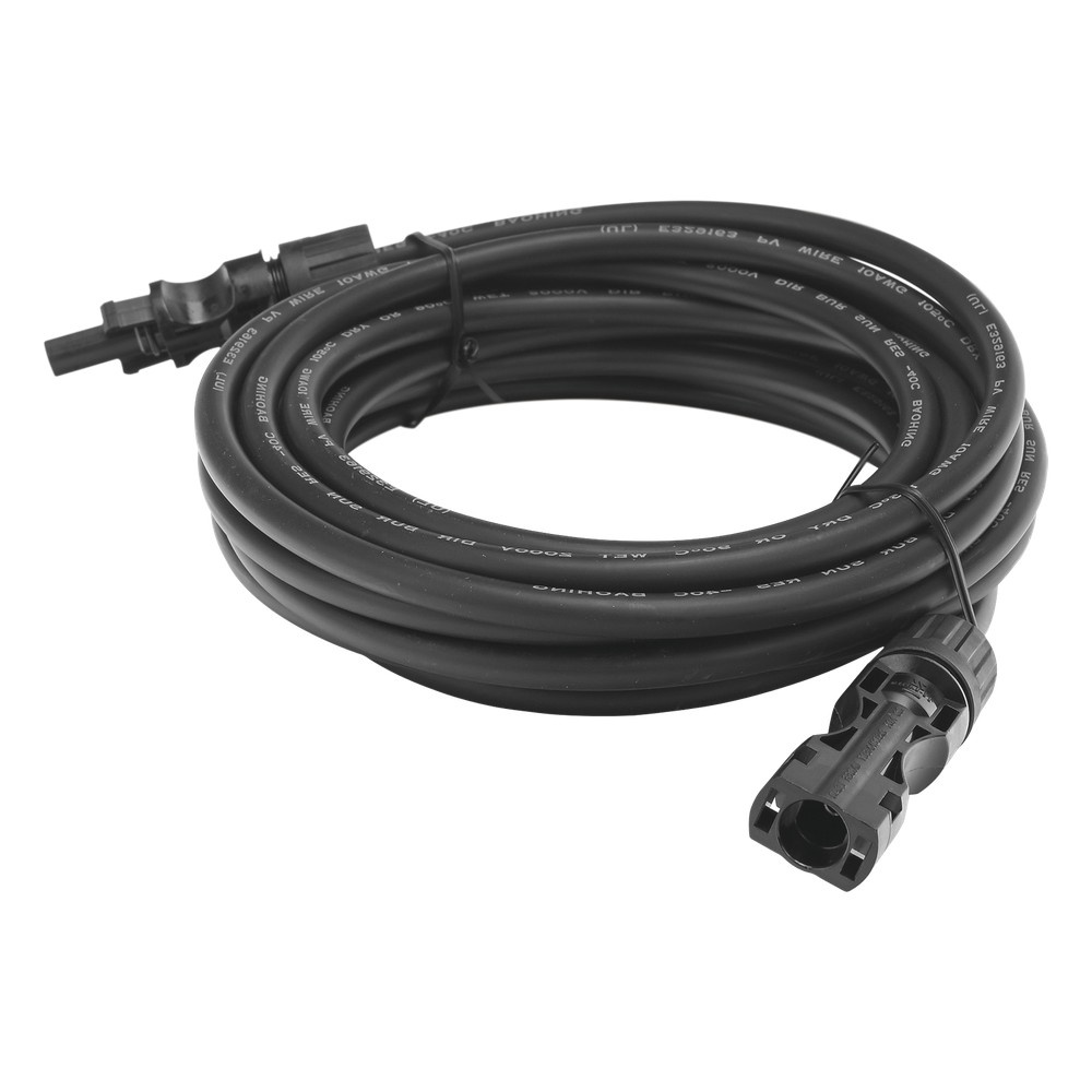 Cable Fotovoltaico 2.5 m, Negro, Calibre 10 AWG | LECOSYS