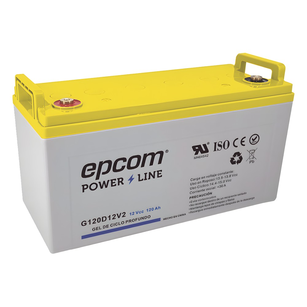 Batería de GEL / Ciclo profundo / 12 V @ 120 Ah | LECOSYS