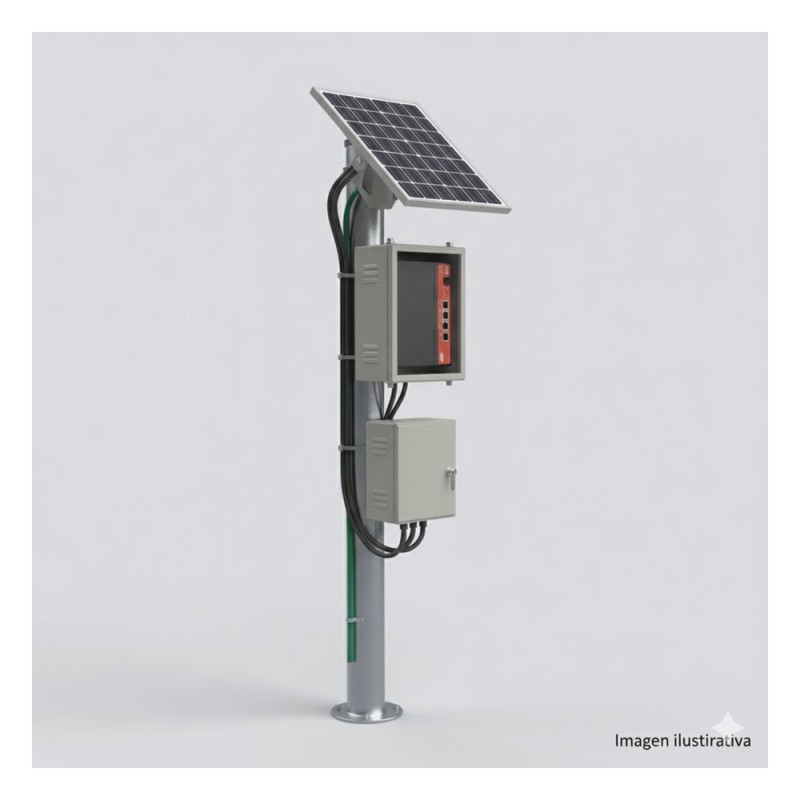 Kit Solar Witek de 28 W con 5 Puertos PoE 802.3 | LECOSYS