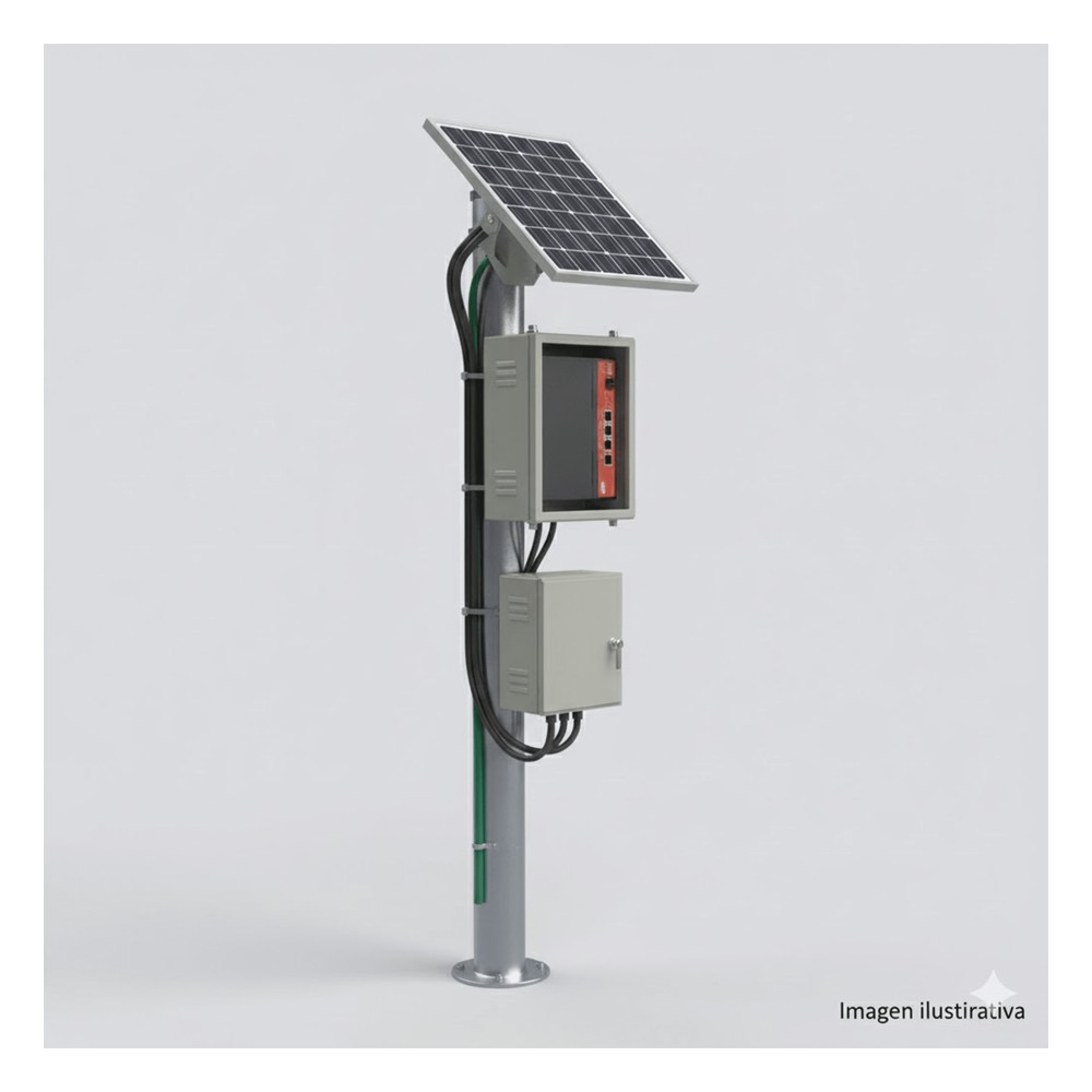 Kit Solar Witek de 28 W con 5 Puertos PoE 802.3 | LECOSYS
