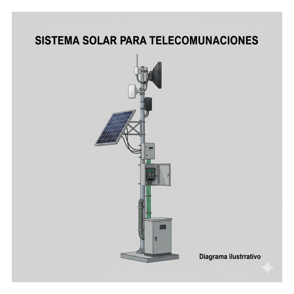 Kit Solar de 28 W con PoE Pasivo 24 Vcc para 2 | LECOSYS