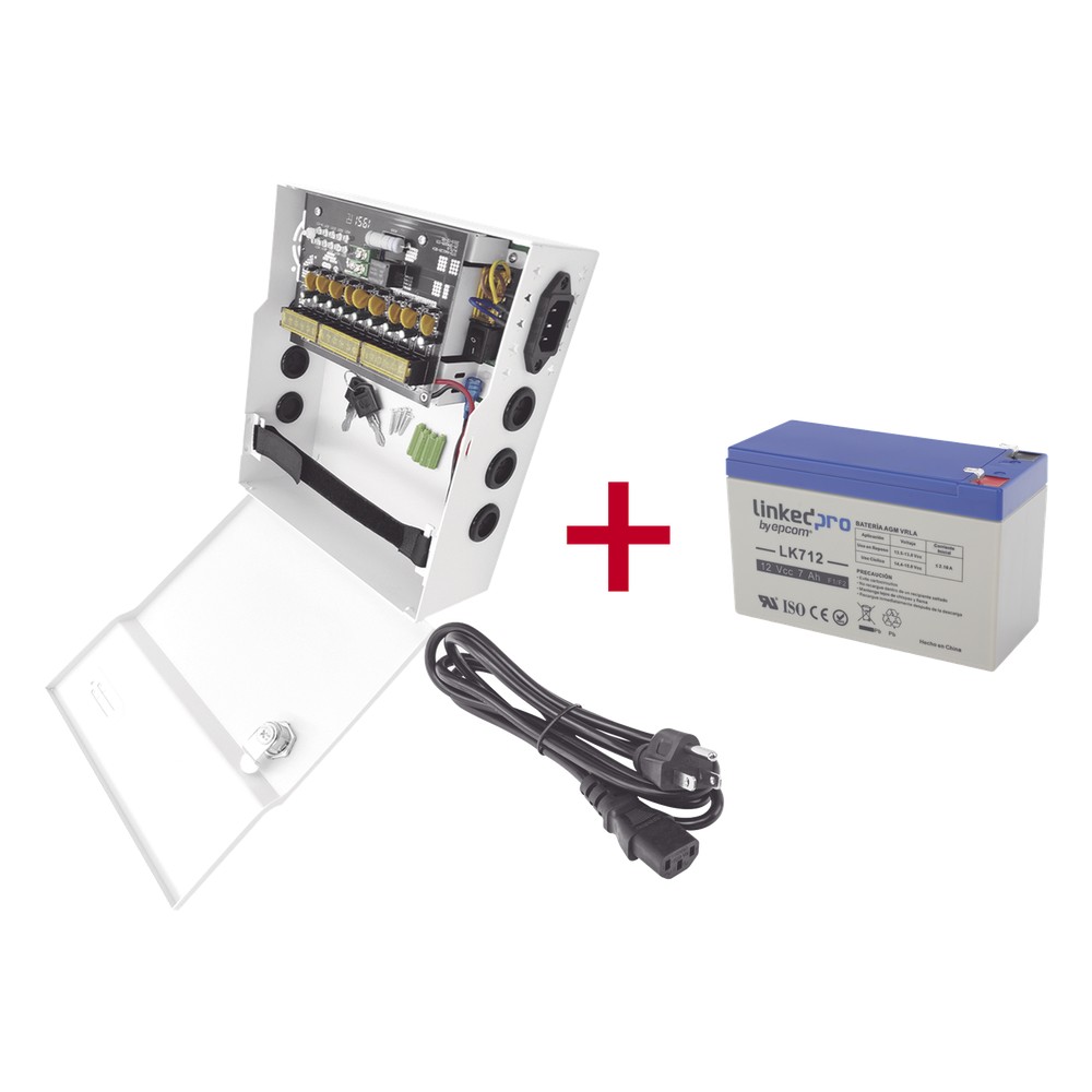 Kit / Fuente PLK12DC8ABK + Batería incluída LK712