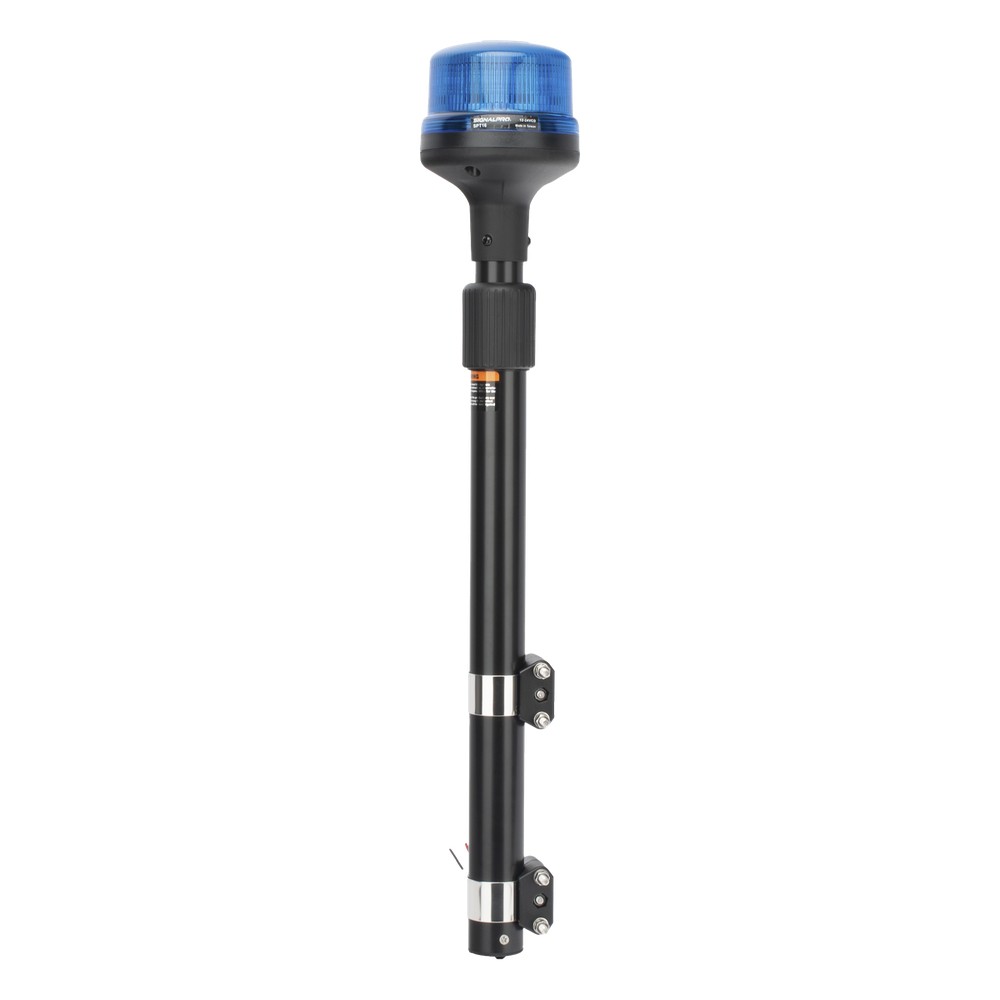 Luz Telescópica para Motocicletas de 8 LED, Azul, Lente Azul, SAE