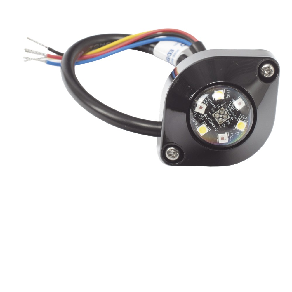 Lámpara Oculta de 6 LED Color Ámbar/Claro Serie ED9015