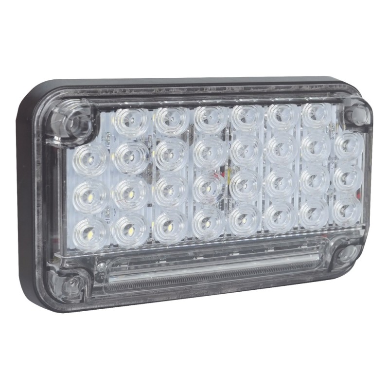 Luz de Advertencia de 7X4", Color Claro, Con | LECOSYS