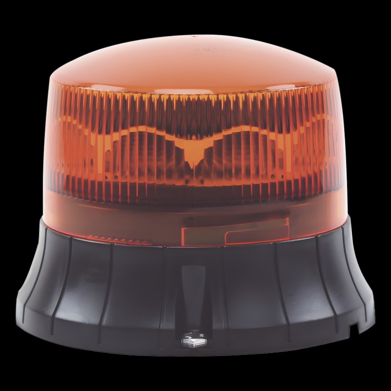 Burbuja LED giratoria de color ámbar, 9 LEDs, montaje permanente