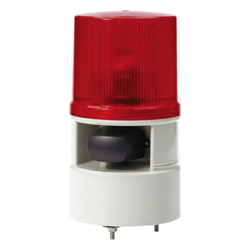Luces de advertencia color Rojo con sirena | LECOSYS