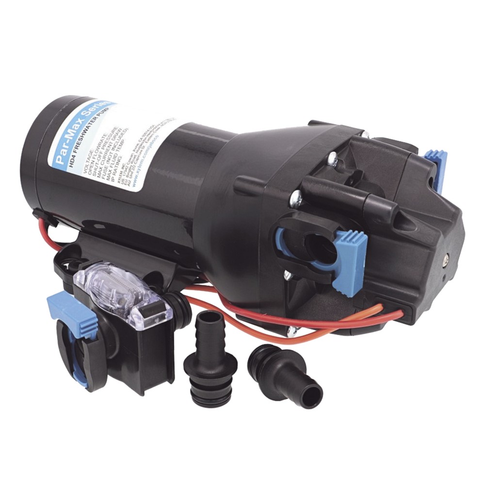 Bomba controlada por presión Par Max HD 4' a 12 Vca, alta presión 40 psi 15 lpm / 4 gpm