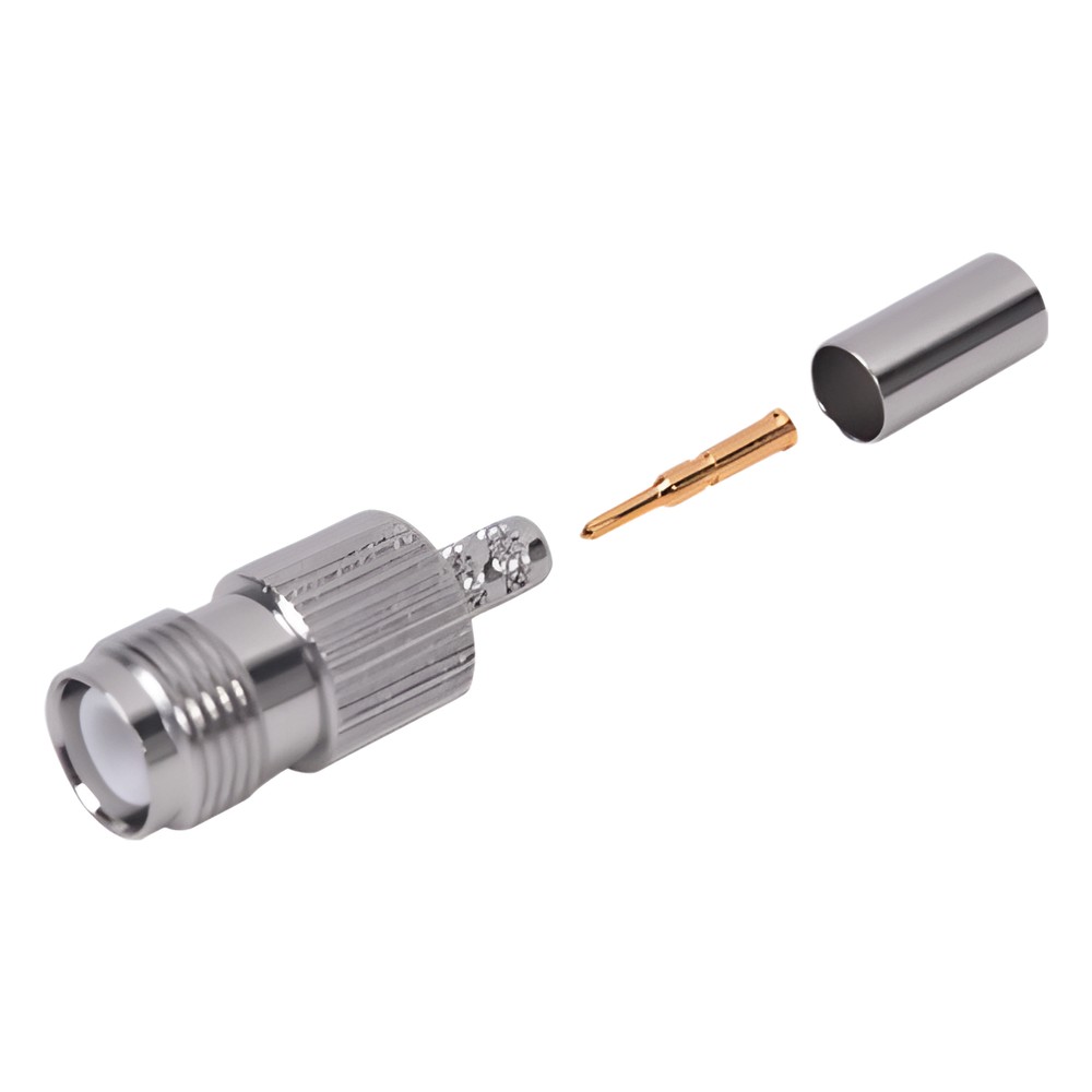 Conector TNC Hembra Inverso para cable RG-142/U.