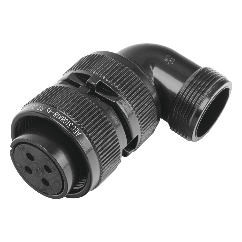 Conector Plug en Ángulo Recto de 4 Contactos | LECOSYS