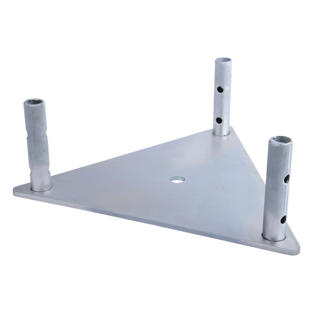 Base para torre sección STZ-30 galvanizada por electrolisis.