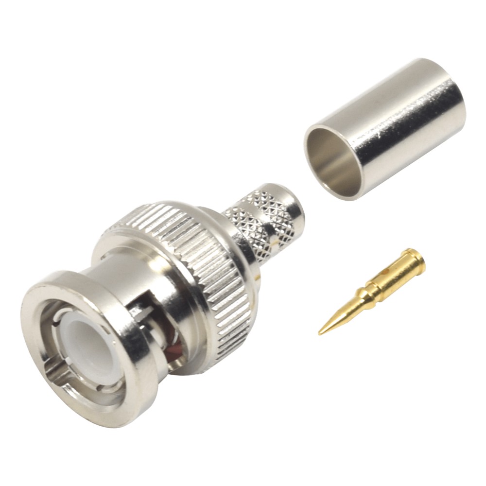 Conector BNC Macho de Anillo para cables RG-8/X, LMR-240, 9258.