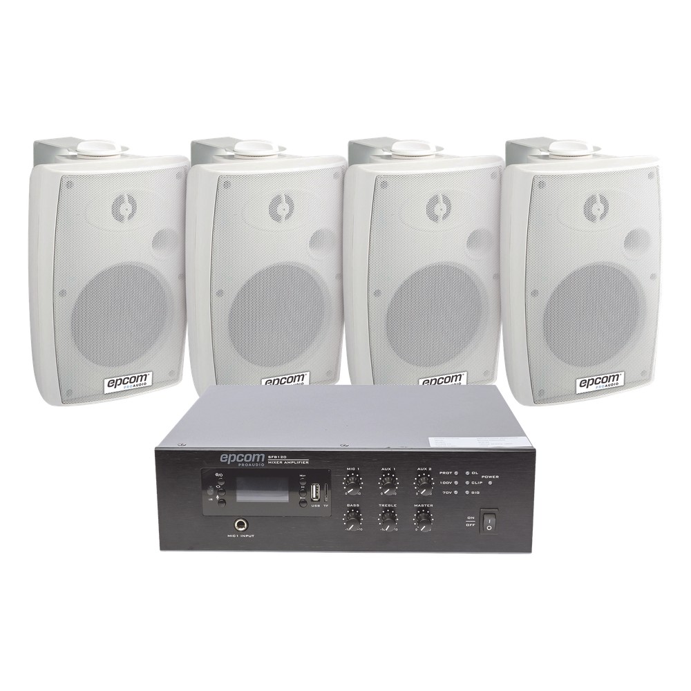 KIT de Amplificador de 120W para Escritorio | 4 | LECOSYS