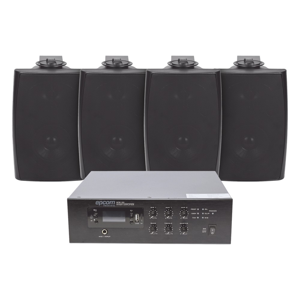 KIT de Amplificador de 120W para Escritorio | 4 | LECOSYS