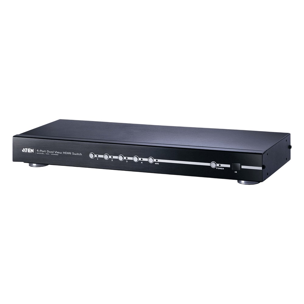 Switch HDMI de 4 puertos con salida dual