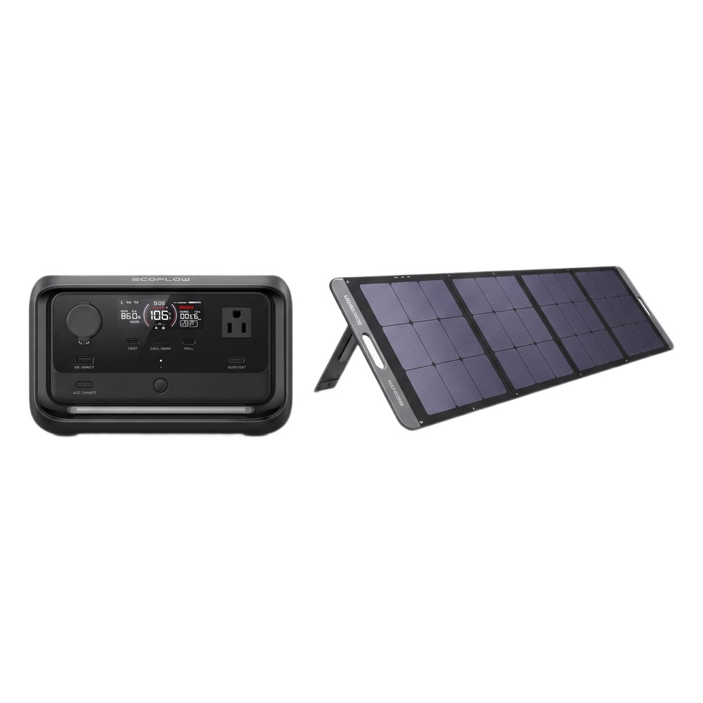 KIT DE PANEL SOLAR Y ESTACIóN DE BATERíA PORTáTIL