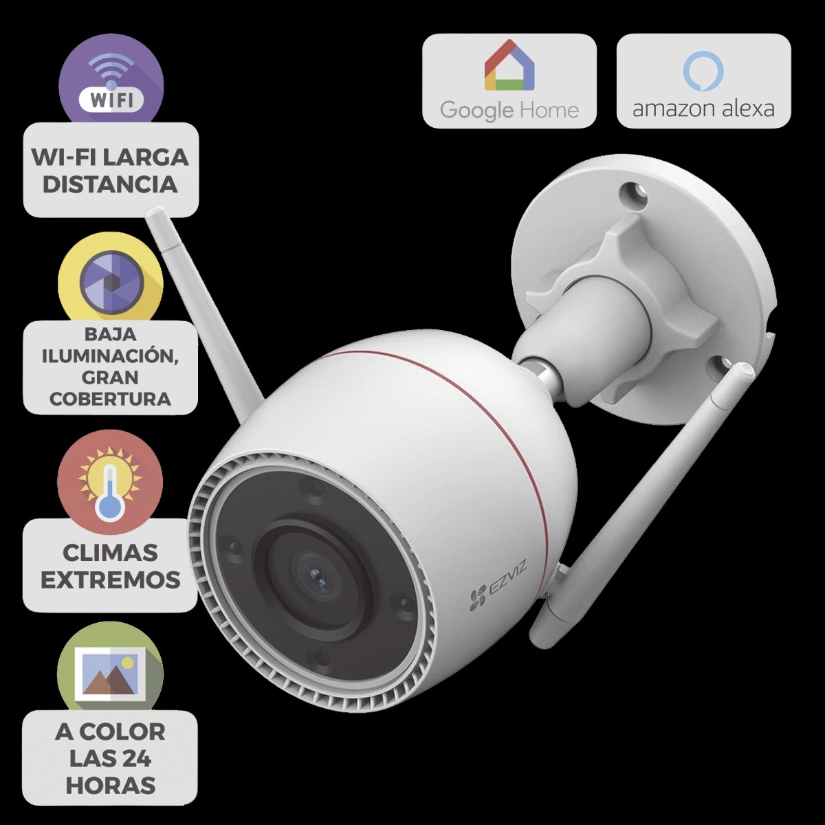 Cámara Wi-Fi / 5 Megapixel (3k) / Detección IA | LECOSYS