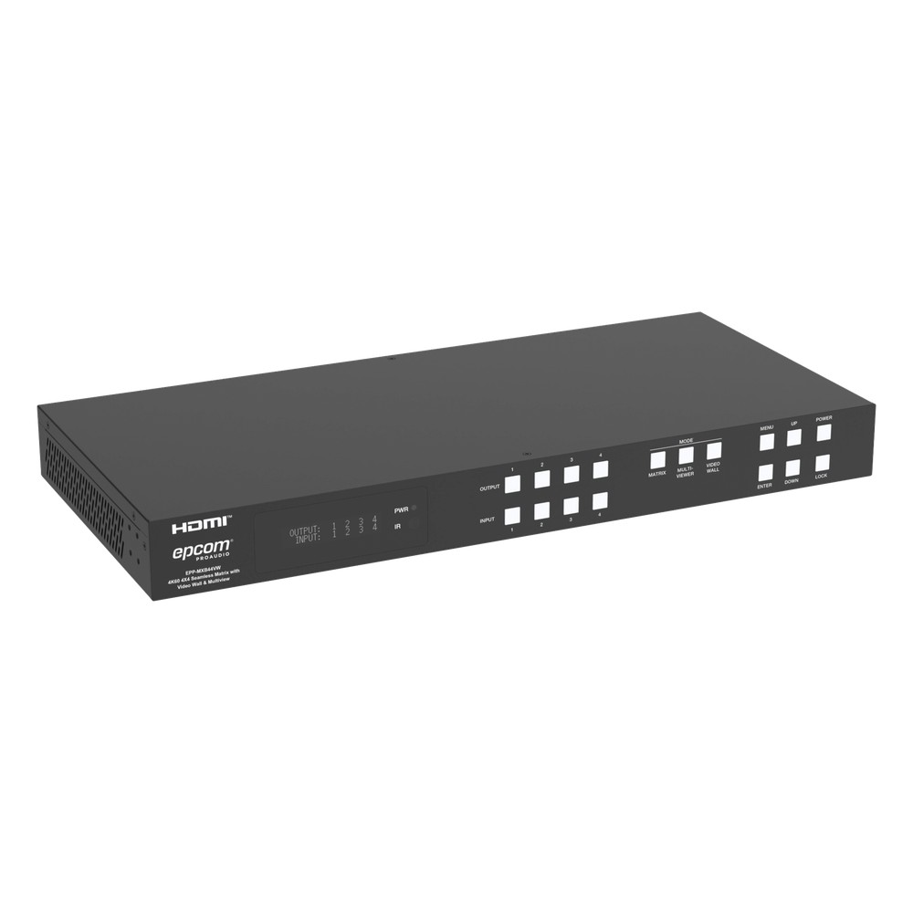 Switch de Video Matrix 4x4 HDMI 2.0 | 18Gbps | LECOSYS