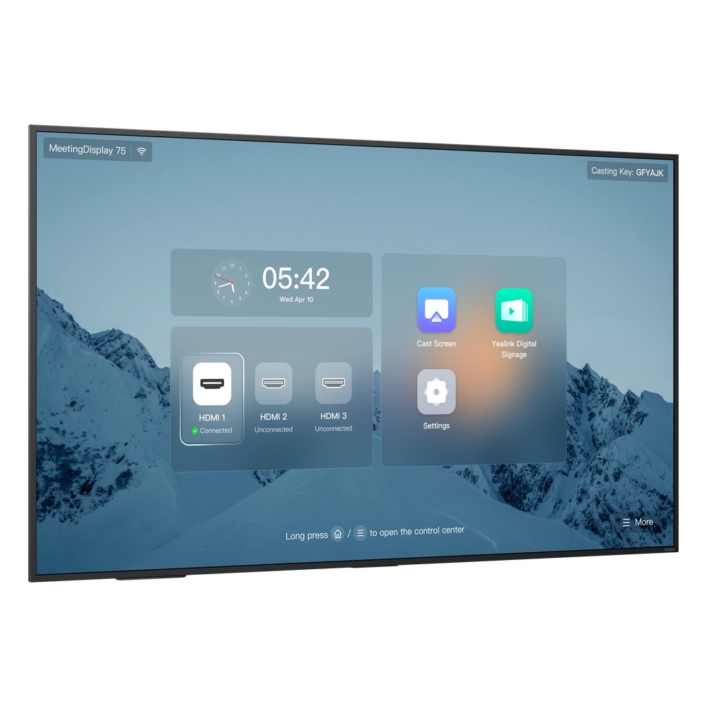 Pantalla Profesional Yealink de 75" MD-75 para | LECOSYS