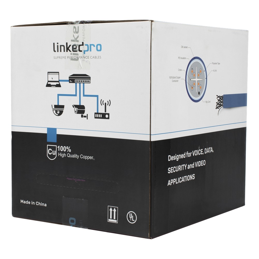 Bobina de Cable de 305 Metros (1000 Pies) Cat6+ | LECOSYS