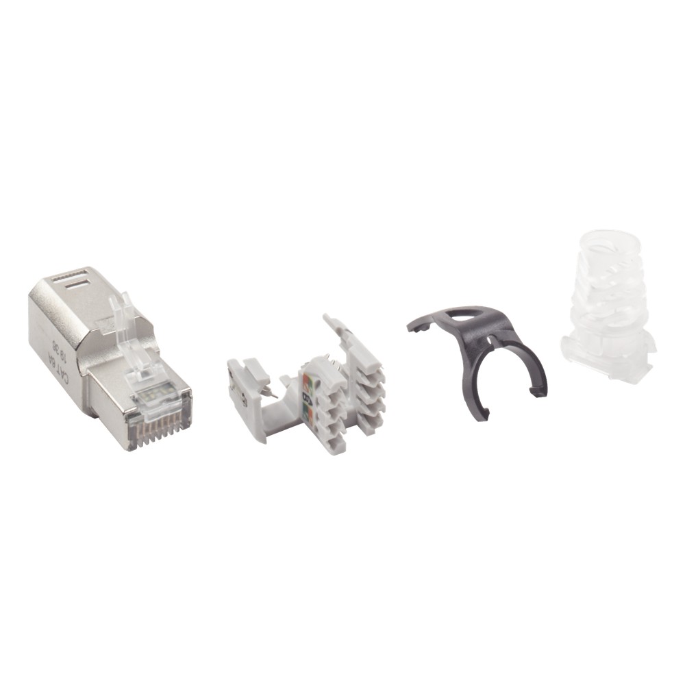 Plug RJ45 Cat6A Blindado, Terminación en Campo | LECOSYS