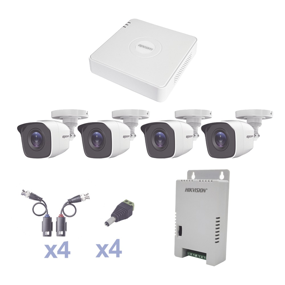 KIT TurboHD 1080 Lite / DVR 4 Canales / 4 | LECOSYS