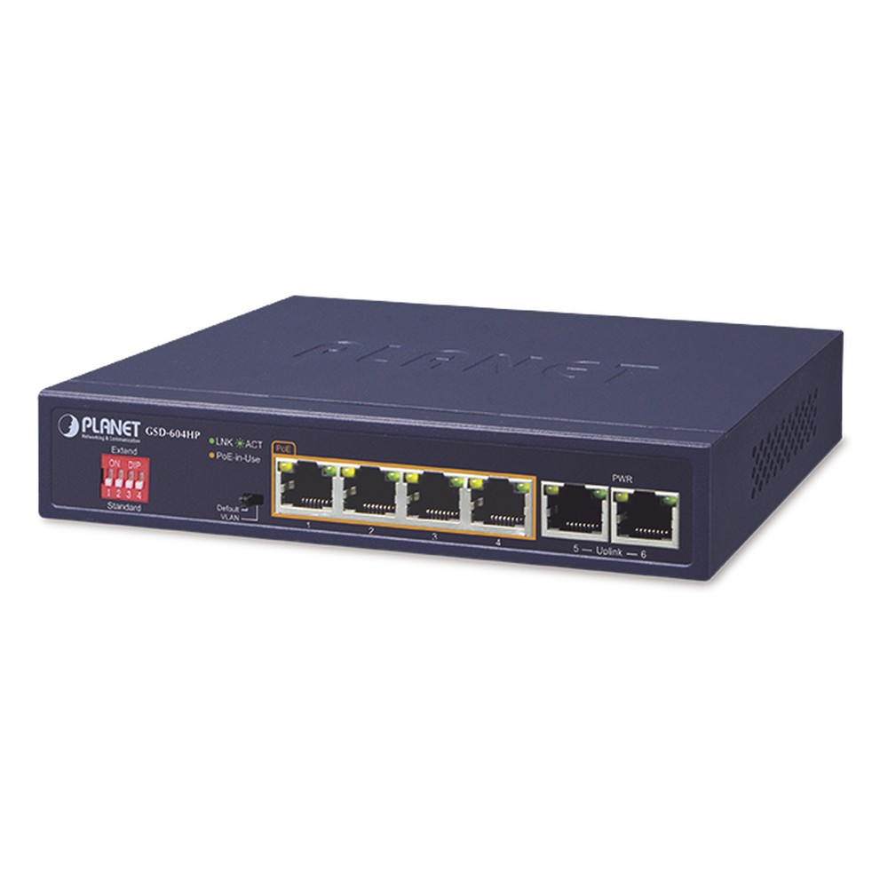Switch No Administrable 4 Puertos 10 - Switches y PoE | LECOSYS