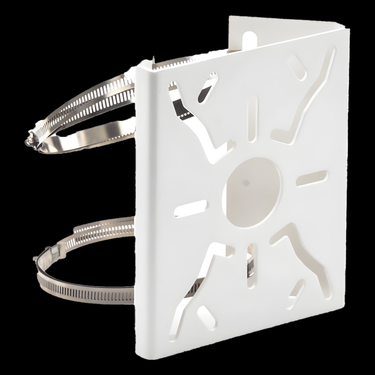 Montaje universal para instalación de cámaras en poste