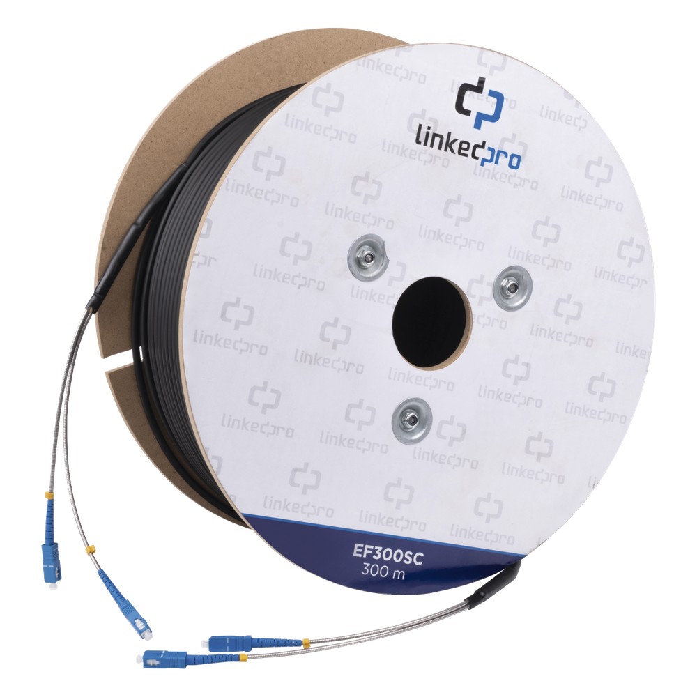 Carrete de Fibra Óptica Monomodo con Conectores | LECOSYS