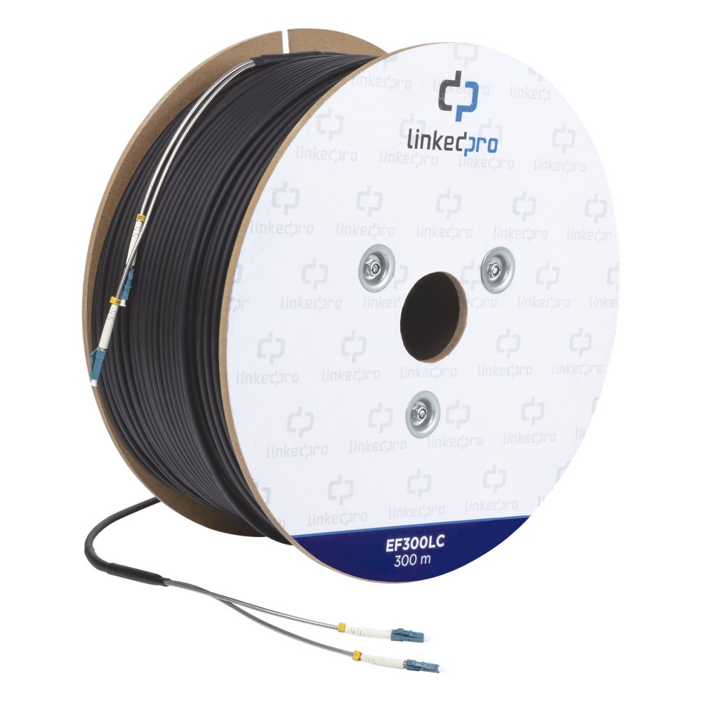Carrete de Fibra Óptica Monomodo con Conectores | LECOSYS