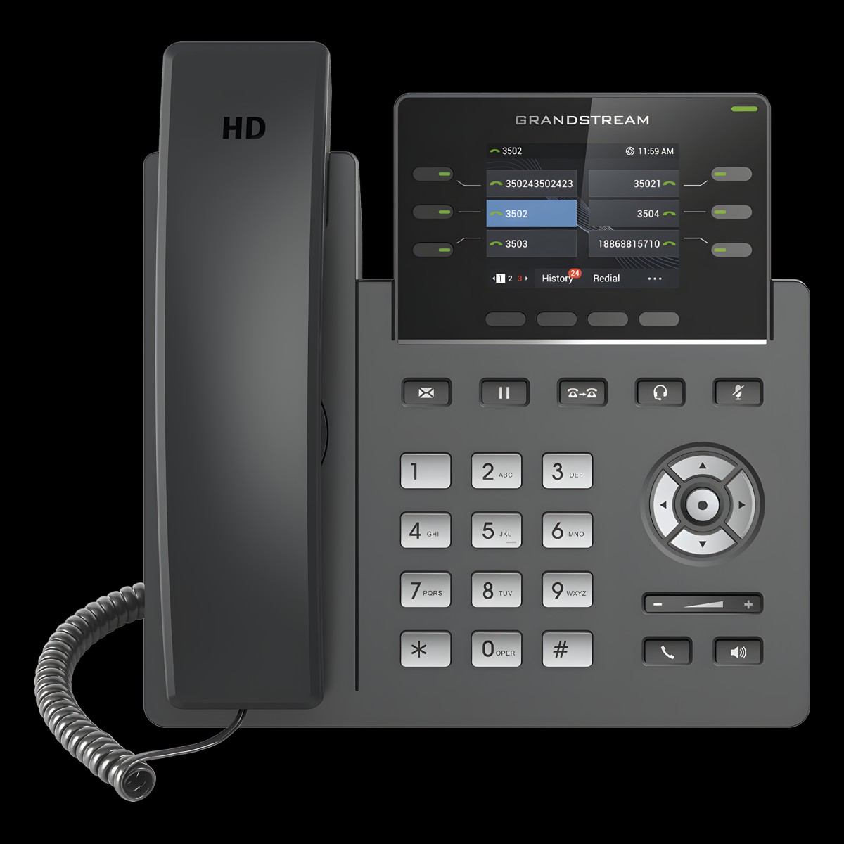 Teléfono IP Grado Operador, 3 líneas SIP con 6 | LECOSYS