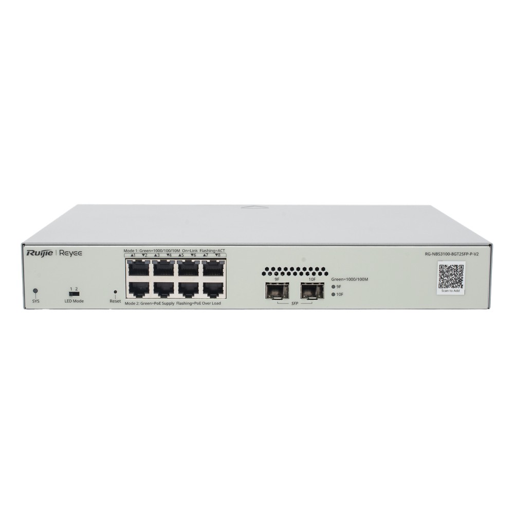 Switch Administrable PoE Capa 2 con 8 puertos | LECOSYS
