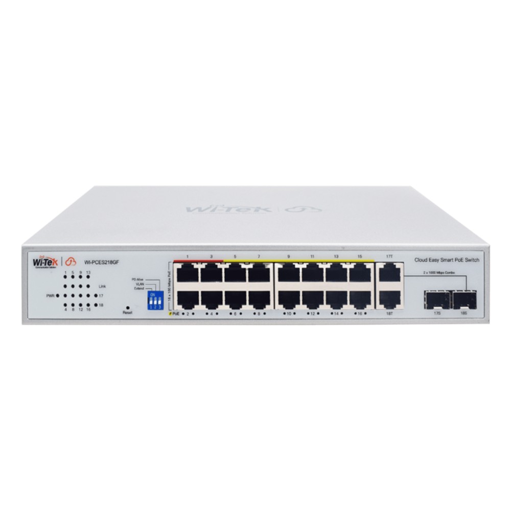 Switch PoE / Administración en la nube / Con 16 | LECOSYS