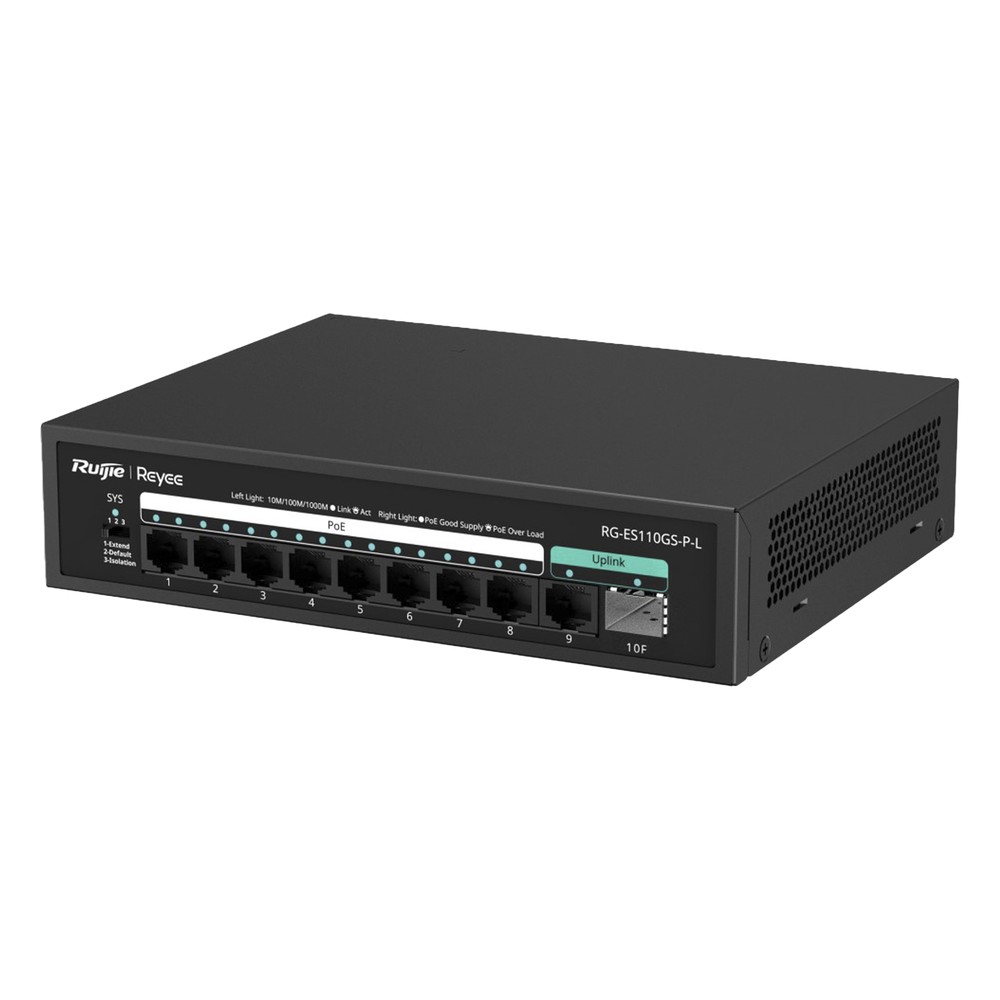 Switch PoE+ no Administrable, hasta 120 Watts | LECOSYS