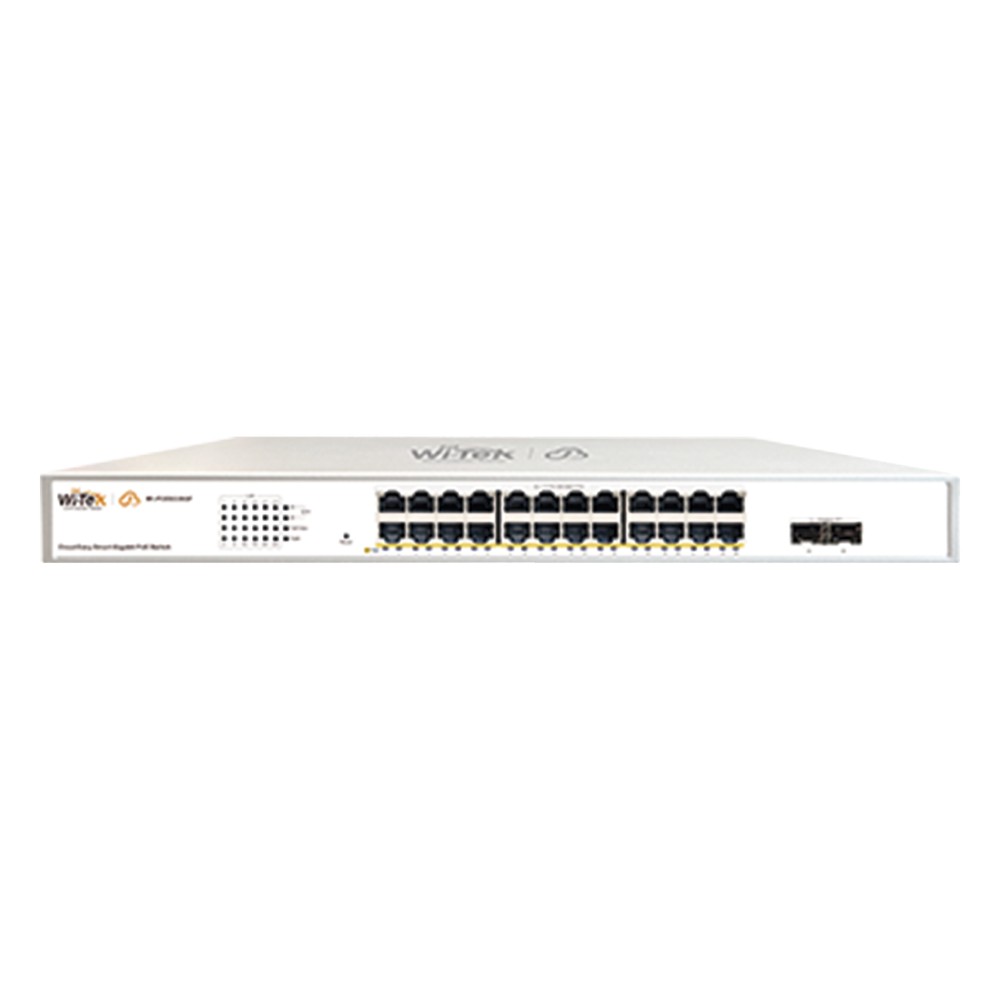 Switch Administrable PoE / 24 puertos PoE af/at | LECOSYS