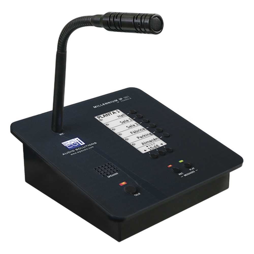 CONSOLA DE AVISOS MULTIZONA IP CON DISPLAY - Redes e IT | LECOSYS