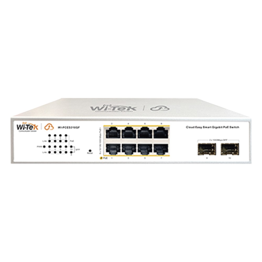 Switch Administrable PoE / 8 puertos PoE af/at | LECOSYS
