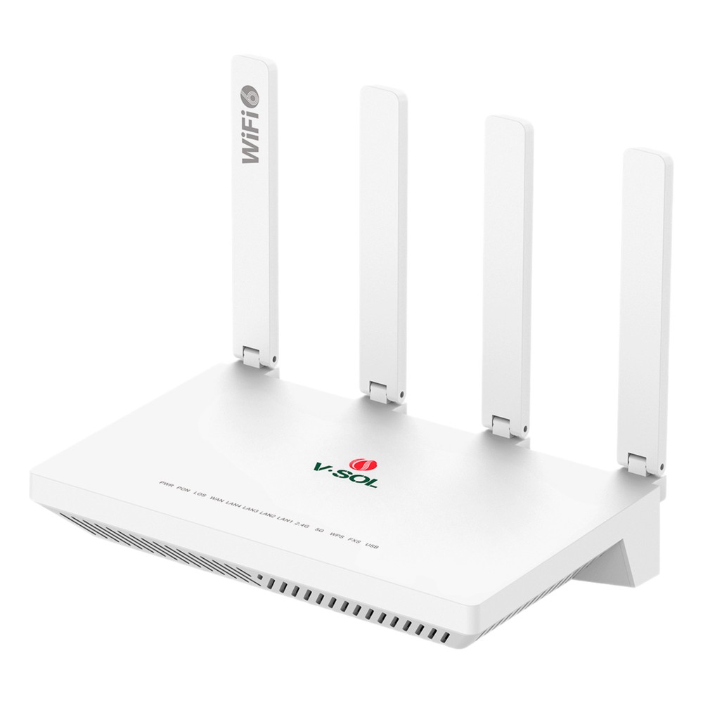 ONU GPON/EPON con Wi-Fi 6 AX1500 / 4 Puertos | LECOSYS