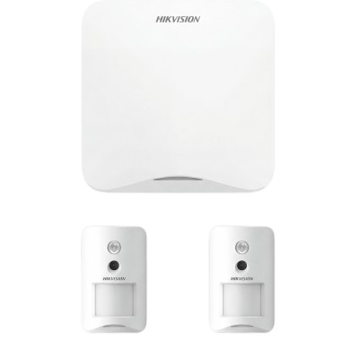 (AX HOME) KIT de Alarma AX HOME / Incluye: 1 Panel Wi-Fi / 2 Cámaras Inalámbricas + PIR / Batería de Respaldo / Compatible con H