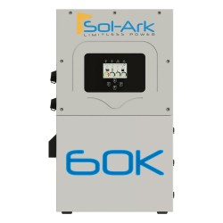 Inversor Hibrido Interactivo SOL-ARK, 60 Kw, 480 Vcc, 3 fases, IP65, Entrada de Baterías a 160-800 Vcc