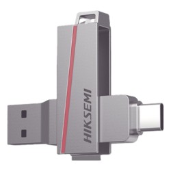 Memoria USB Dual de 16GB / USB-C y USB-A / Transferencia de Alta Velocidad / Metálica / Compatible con Dispositivos Móviles, Win