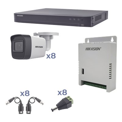 KIT TurboHD 1080p / DVR 8 Canales / 8 Cámaras | LECOSYS