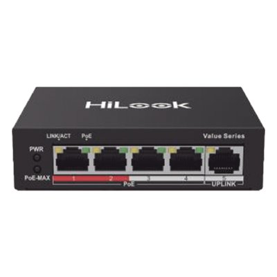Switch PoE+ / 4 Puertos 10/100 Mbps PoE+ (af | LECOSYS