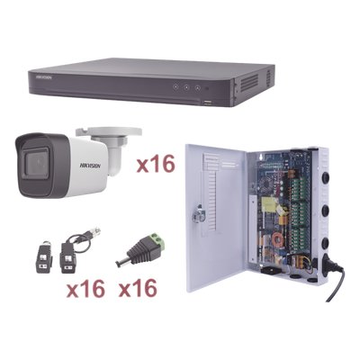 KIT TurboHD 1080p / DVR 16 Canales / 16 Cámaras | LECOSYS