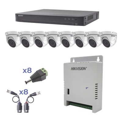 KIT TurboHD 1080p / DVR 8 Canales / 8 Cámaras | LECOSYS