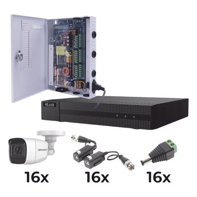 KIT TurboHD 1080p / DVR 16 Canales / 16 Cámaras | LECOSYS